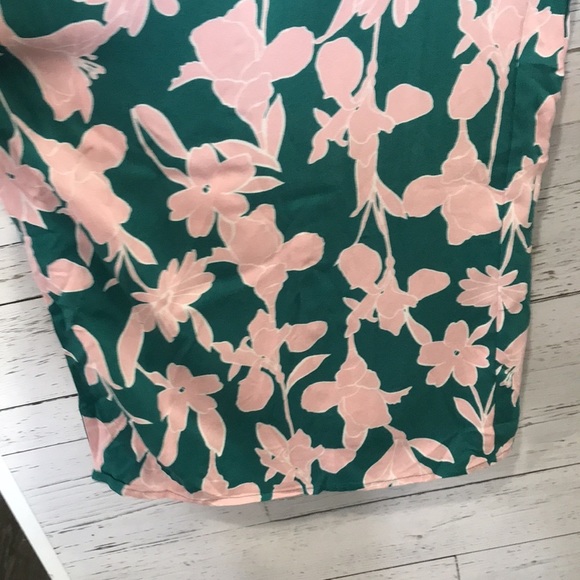 Nwt Eloquii Elements kimono sleeve Jumpsuit green pink floral multiple sizes - Picture 10 of 12